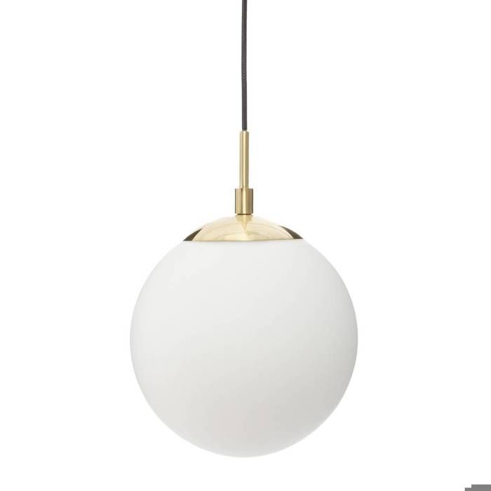 ATMOSPHERA Suspension boule - &Oslash; 20 cm - Blanc