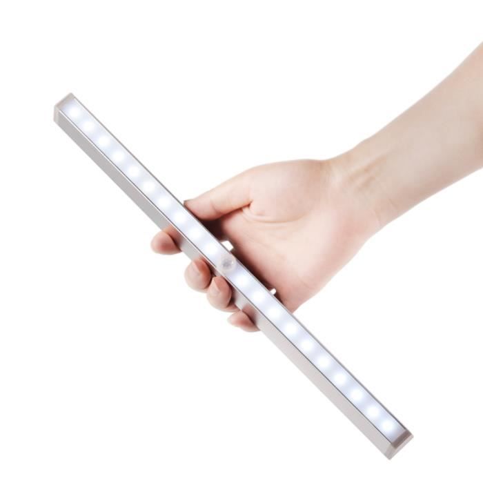 Reglette Led Sous Meuble Cuisine Sans Fil Lampe Ampoule Adhesif 20 Leds Eclairage Sans Fil Capteur Mouvement