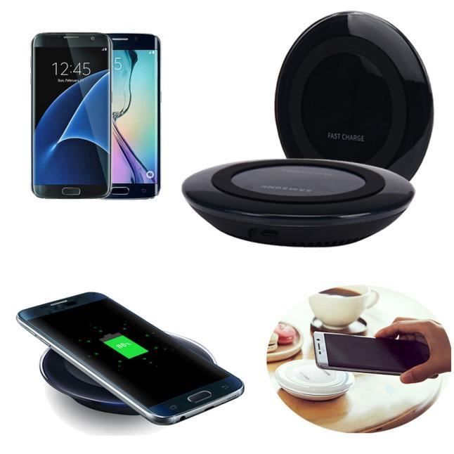 Qi chargeur chargeur sans fil pour Samsung Galaxy S7 S7 Edge noir Cdiscount Téléphonie