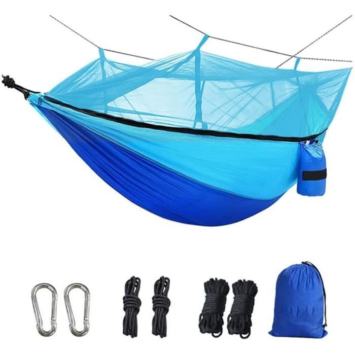 Hamac Suspendu 2 Places, Hamac De Voyage Moustiquaire, Hamac De Camping Portable Hamac, 300 Kg