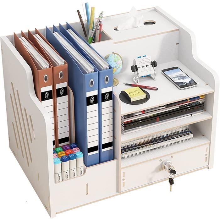 Bote De Rangement De Bureau - VBESTLIFE - Organisateur En Bois - Design