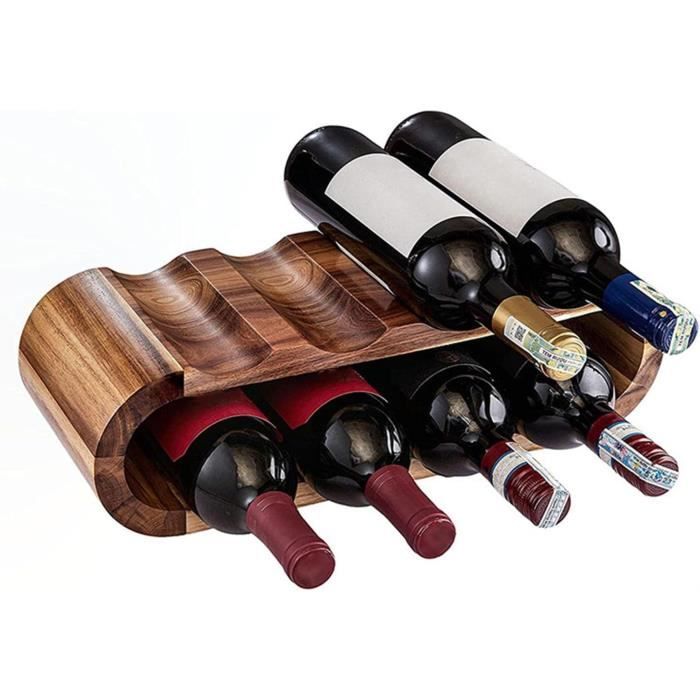 Porte Vin 7 Bouteilles – Comptoir Ou Table Avec Poignée – Beige – Occasion état Neuf