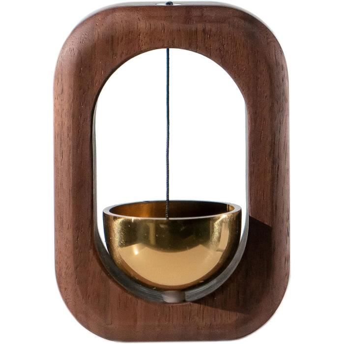 Carillon De Porte En Bois – Carillon De Porte Magnétique Décoratif Puissant, Cloche Magnétique Pour Ouverture De Porte, Sonnette De Porte Décorative