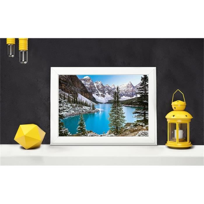 5D Diamant Peinture Kits,DIY scène de Neige d'hiver Complète Grande Taille Diamond Painting Adultes Broderie Point De Croix Diamant Artisanat pour Chambre Décor Autocollant MuralSquare Drill 80x120cm
