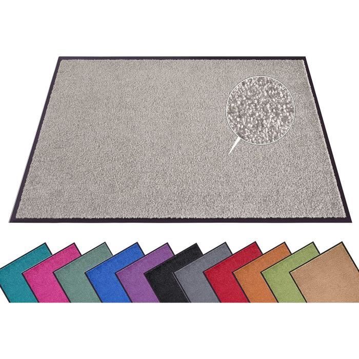 DEXI Grand tapis d'extérieur et d'intérieur, paillasson en caoutchouc  robuste et durable, imperméable, facile à nettoyer, tapis discret pour  entrée