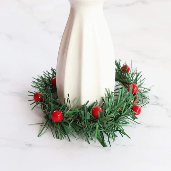 Guirlande Artificielle De Noël 5m Avec Feuilles Et Baies En Plastique Abs De Haute Qualite Imitation Realiste 97175735