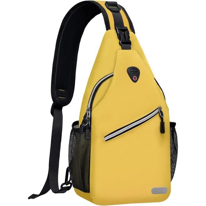 Lacdo Sac à Bandoulière Sling Chest - Sac Poitrine Imperméable Homme Femme - Randonnée Voyage Quotidien