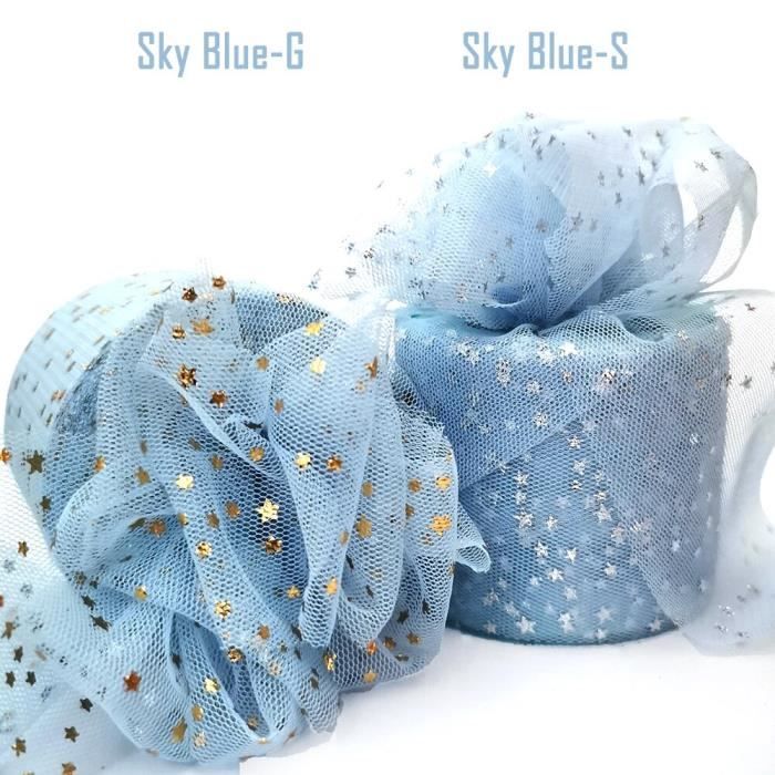 Tissu Tulle étoiles Brillantes – Maille Transparente Pour Robes Et Décorations