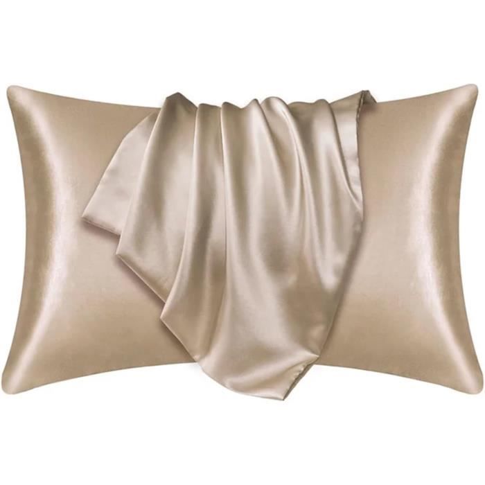 Taie d'oreiller en soie 51cmx76cm - Contemporain - Design - 7 couleurs ...