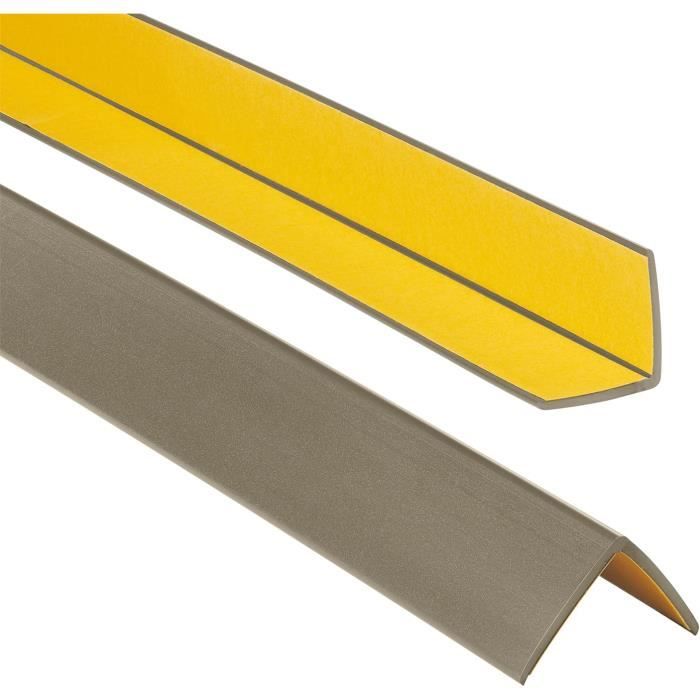 Cornière PVC 30x30mm 200cm - Baguette d'angle de protection