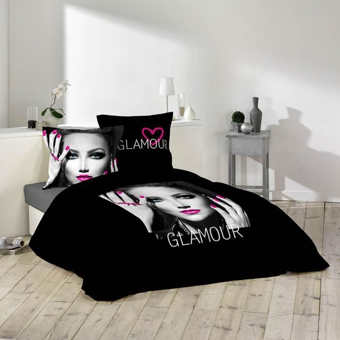 Housse de couette GLAMOUR CHIC 240x220 et 2 taies - Cdiscount Maison