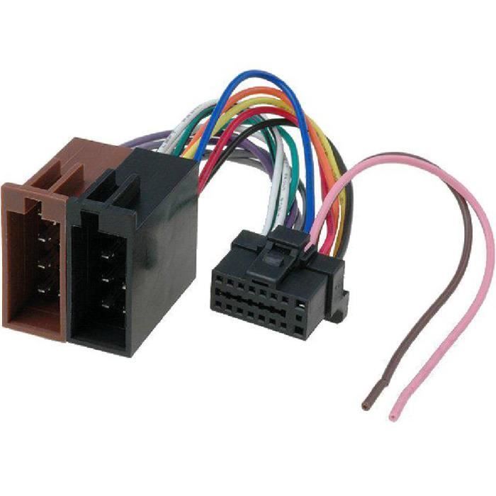 Cable Faisceau Connecteur ISO SONY autoradio 16 pins - Autres