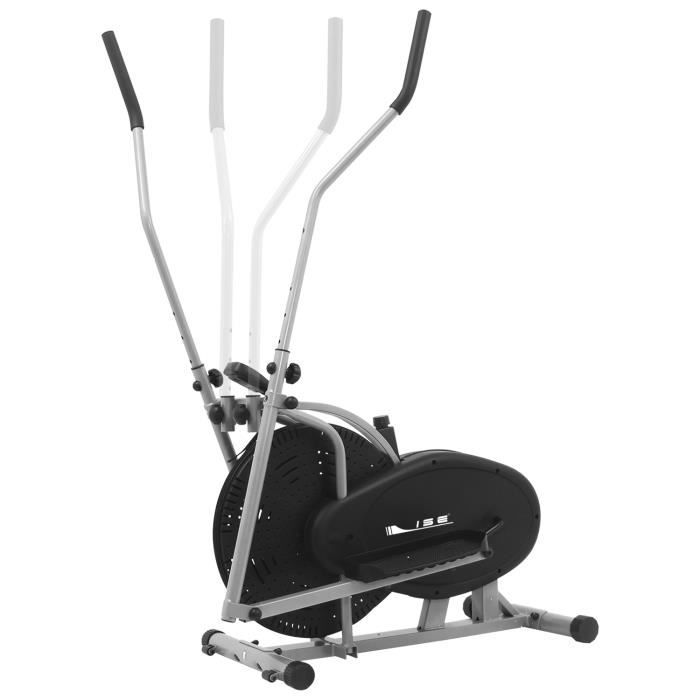 ISE 2 en 1 Velo Elliptique Mixte Adulte Velo d appartement Trainer Cross Trainer avec calories et distanceEcrans LCD SY9000 Cdiscount Sport