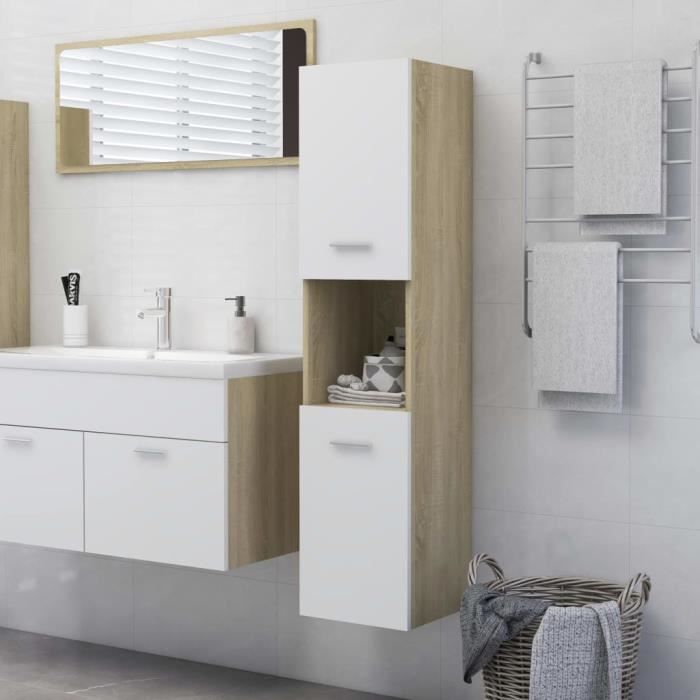 Armoire de salle de bain pour machine à laver bagnoli: d: p: 30 cm