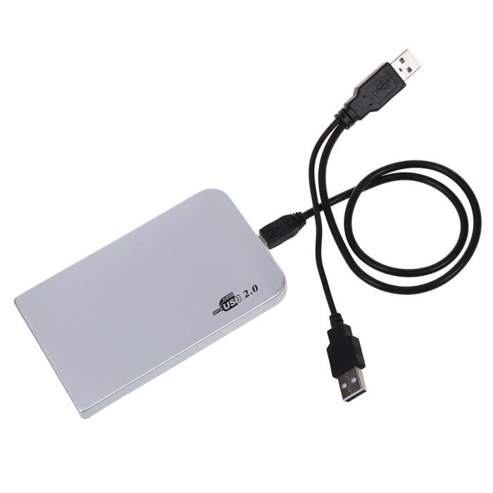 USB 2.0 Boitier externe pour disque dur IDE 2,5 pouces en aluminium -  Cdiscount Informatique