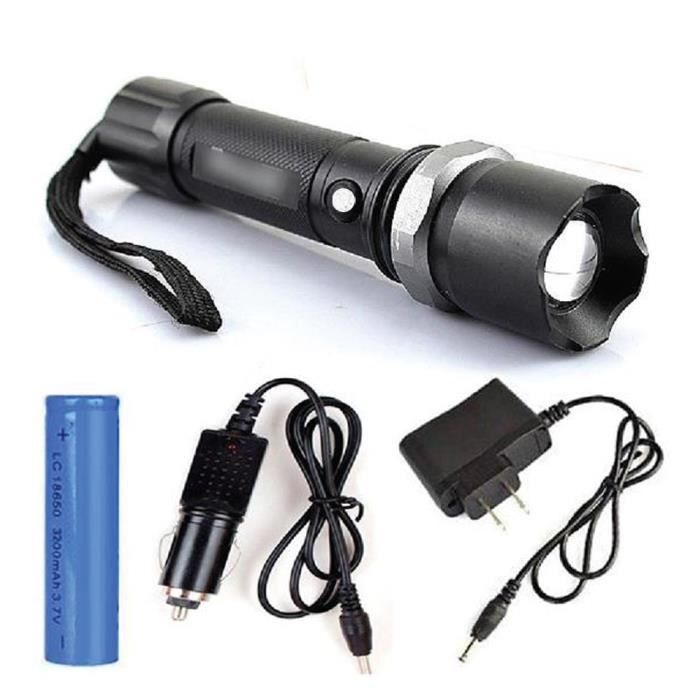 Lampe Torche 3LED Haute Luminosité – 3 Modes Couleur – Identification FR