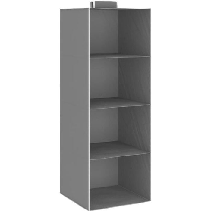 Chic - Lot de 2 Étagères de rangement suspendues - Meuble Étagère Meuble de rangement 2 pcs 4 niveaux Tissu @744131