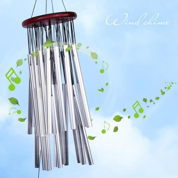 ZJCHAO carillons éoliens en métal 27 Tubes Wind Chimes Tube Cadeau Décoration pour Yard Garden Outdoor Living