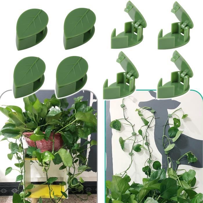 Lot De 210 Attaches Pour Plantes Grimpantes - Clips De Fixation Verts Pour Tiges, Tuteurs, Treillis - Plastique Souple Réutilisable (taille M)