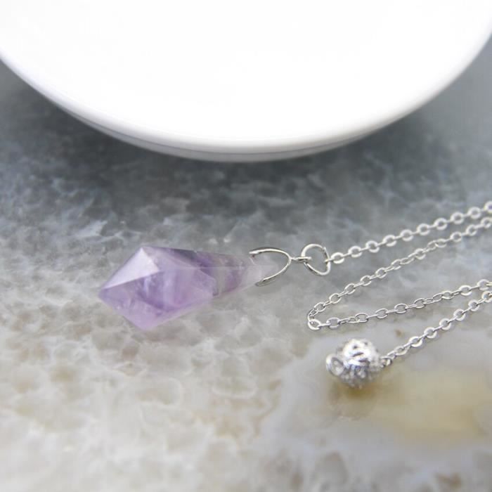 Pendentif aile d'ange pierres naturelles