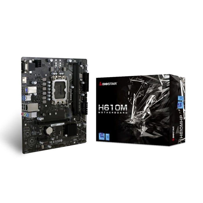 Carte mère - BIOSTAR - H610MHP - Socket LGA1200 - DDR4 SDRAM - Micro ATX