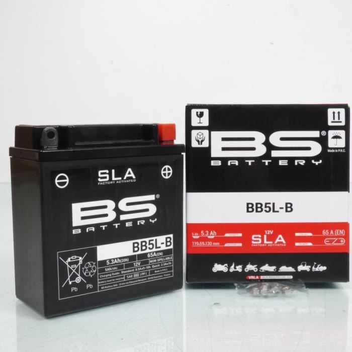 Batterie SLA BS Battery pour Scooter Daelim 50 Bonita 2009 à 2012 YB5L