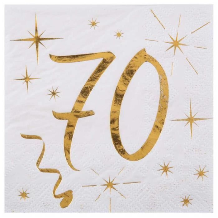 Serviettes Anniversaire 70 Ans Metallisees Or Achat Vente Serviette De Table Soldes Sur Cdiscount Des Le Janvier Cdiscount Serviettes Anniversaire 70 Ans Metallisees Or Achat Vente Serviette De Table Soldes Sur Cdiscount Des Le Janvier Cdiscount