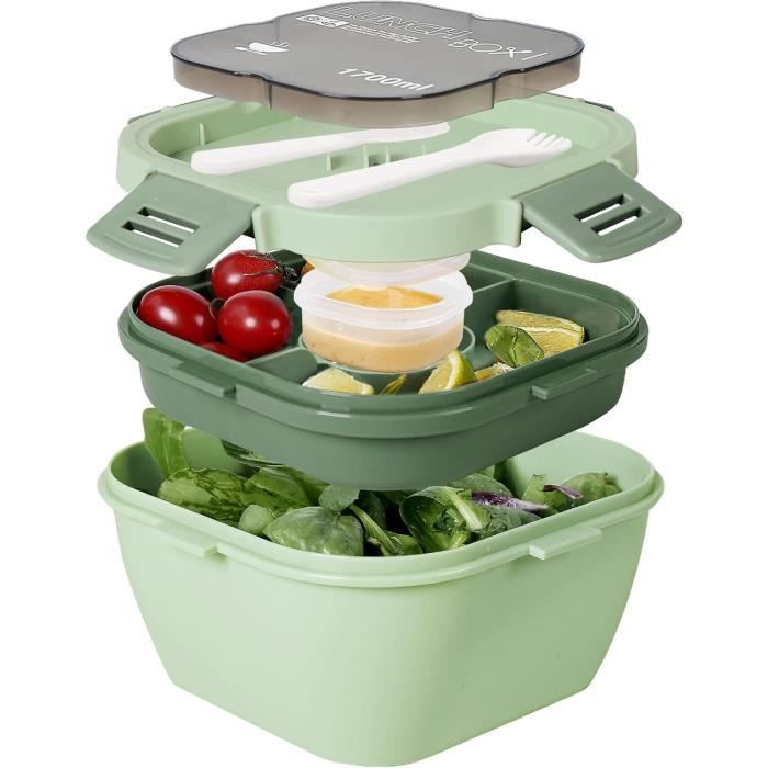 Boîte Bento Mepal Vita - 5 Plateaux Amovibles - Capacité 1500ml - Micro-ondable Et Lave-vaisselle - Idéale Repas Travail Ou École - Mauve