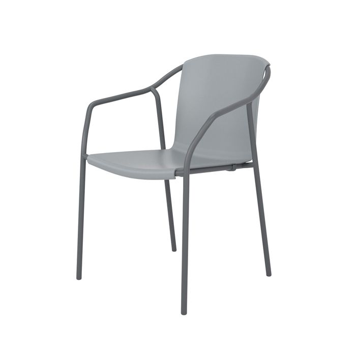 fauteuil de jardin empilable - ezpeleta - rod - aluminium - design - bleu - garantie 2 ans - pièces