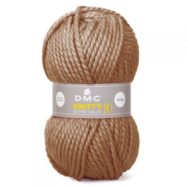 10 Pelotes De Grosse Laine Taupe Et Gris Tweedé - Fabriqué En France - Idéal Tricot & Crochet