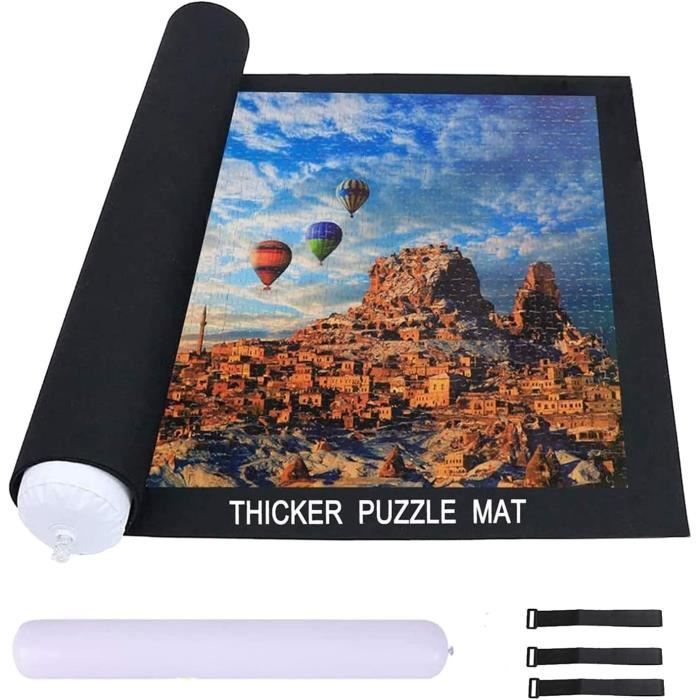 Tapis De Fléchettes XQMax Puzzle – Mousse, Noir Et Bleu – Pour Un Sol Protégé Et Une Ligne De Lancer Précise