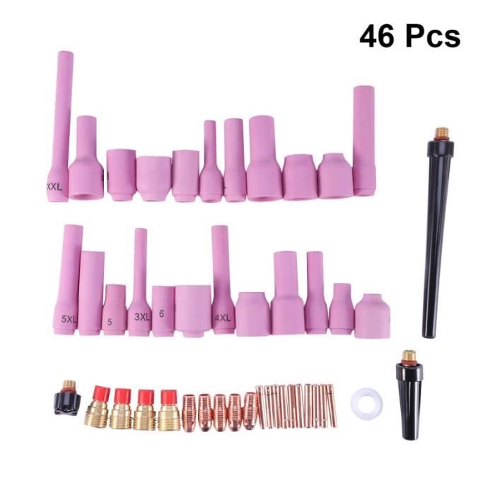 Kit Corps De Collet Torche TIG WP9/WP20 - Coupelle Transparente 1.6/2.4/3.2mm - Économie De Gaz 30% - Soudage Précision