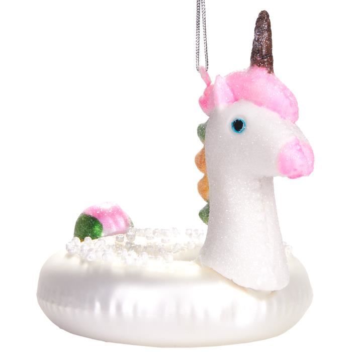 Boule De Noël En Verre Baguette Française - 13 Cm, Soufflée à La Bouche, Peinte à La Main - Décoration Humoristique Sapin