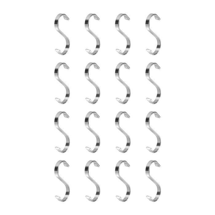 Crochets S En Acier Inoxydable – Lot De 10 – 7,8 Cm – Siasky