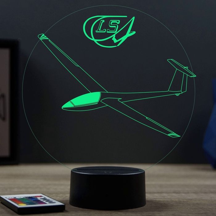 3D Lampe Illusion Optique Photos D'Avion Led Veilleuse, Enfants Dorment