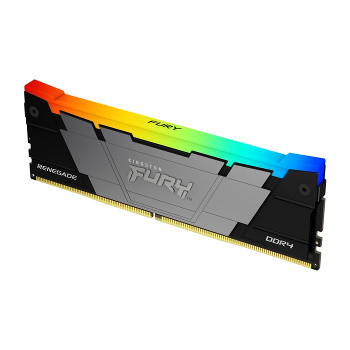 Mémoire vive DDR4 DIMM FURY Renegade RGB - KINGSTON - 8 Go - 3600 MHz - CL18 - Non ECC