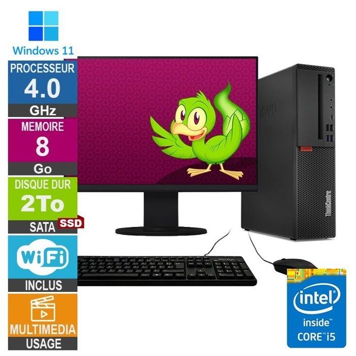 M720s i5 8400 4GHz SSD Wifi W11 + Ecran 22 Très bon état - vue 2