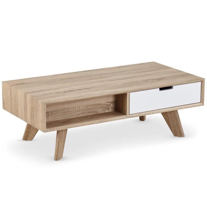 Table Basse Scandinave Solal Chene Clair Achat Vente Table