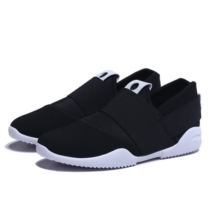 Chaussures Homme LEOSS ORIGINAL - Baskets En Cuir Sport Décontracté - Antidérapant, Résistant - Couleurs : Bleu Marine, Camel, Noir - Idéal Noël, Quotidien - 7
