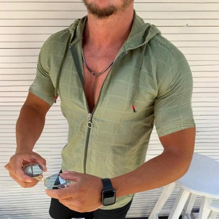 Acheter Short Décontracté En Coton Pour Hommes, Pantalon Court 3/4 De Jogging Respirant Sous Le Genou Avec Trois Poches