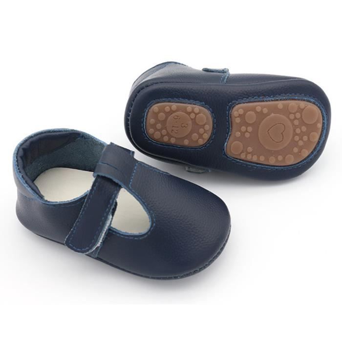 chausson cuir antidérapant bébé