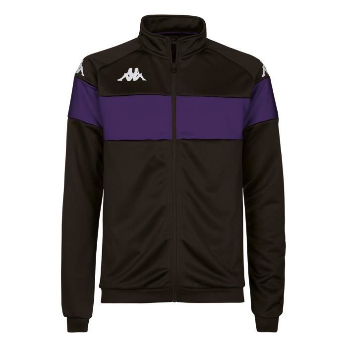 Veste de survêtement homme Kappa Dacone - noir/violet - manches longues - multisport