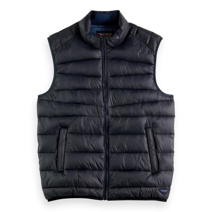 Scotch&Soda Veste Homme - uni, Bleu fonc?� - Cdiscount Pr??t-?�-Porter