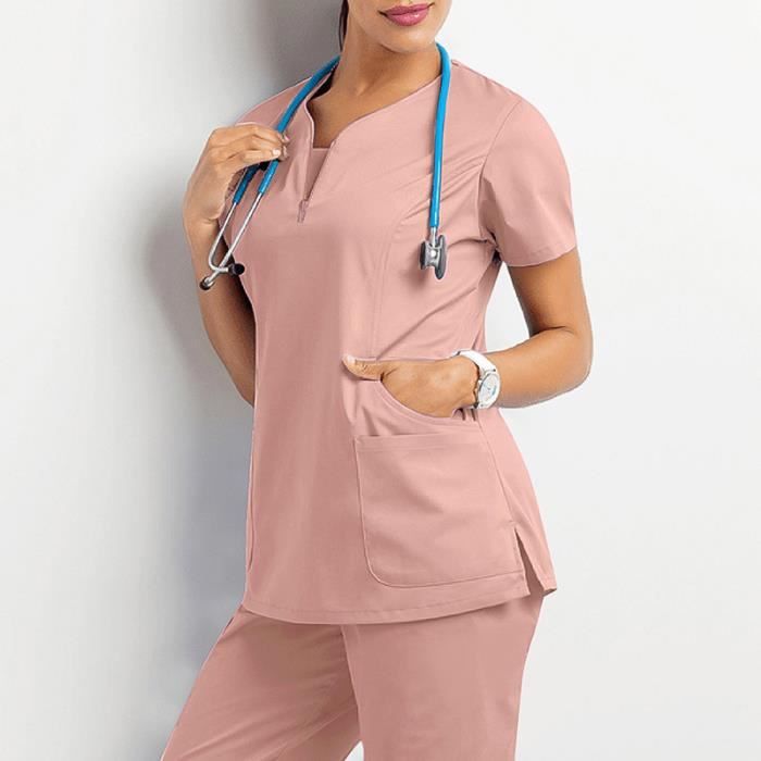 Blouse sales infirmière rose