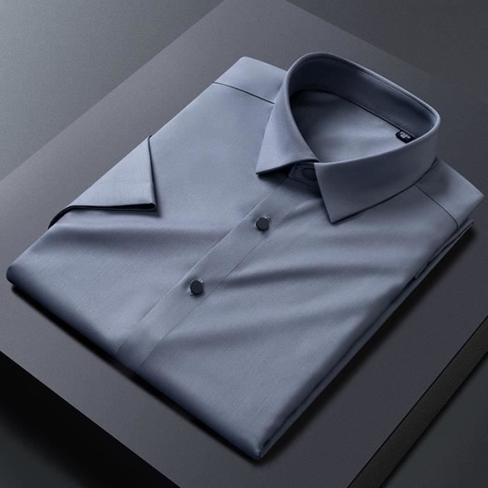 Chemise manches courtes stretch à personnaliser - BROADWAY - 17030