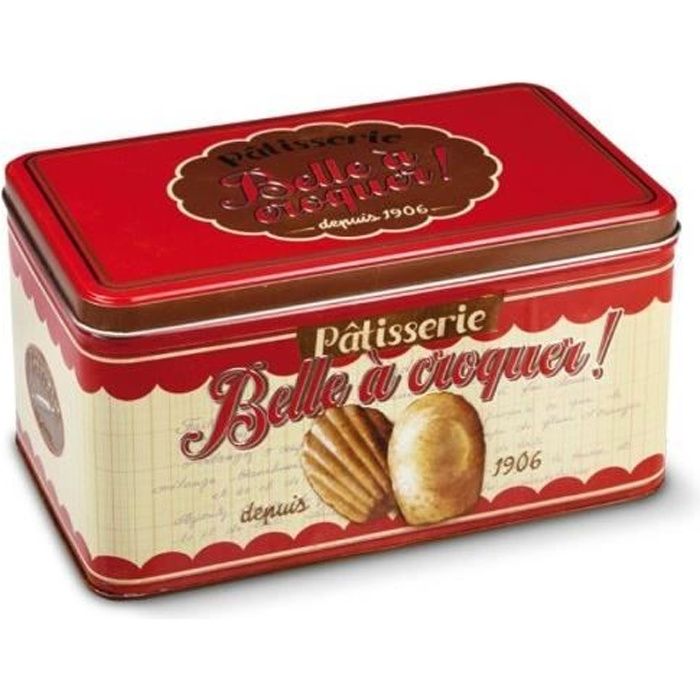 Boîte à Gâteaux Vintage La Belle Epoque – Métal, Déco Cuisine, Vide
