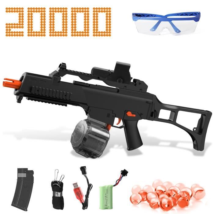 Gel Blaster UMP45 électrique – 20000 Billes + Lunettes – Puissance 0.16 J – 18+ Ans