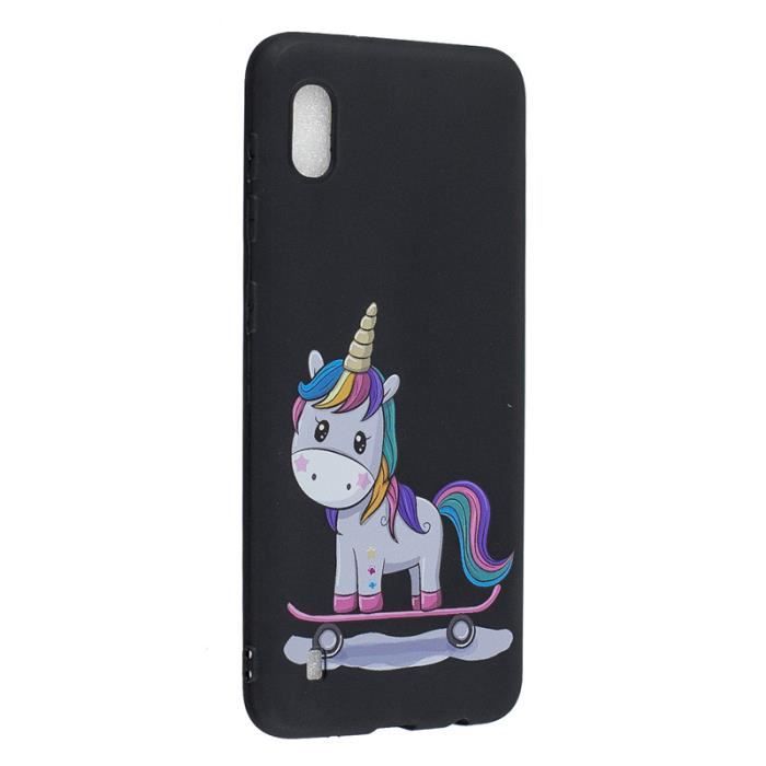 Pour Samsung Galaxy A10 6 2 Coque Neuf Licorne Planche A Roulette