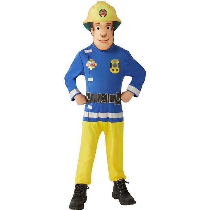 Déguisement Sam le Pompier + accessoire - Garçon - 3 à 4 ans - RUBIES - Polyester - Licence Sam le Pompier