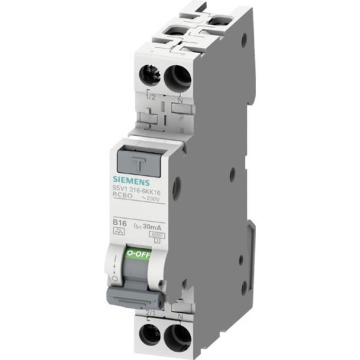 Disjoncteur différentiel Siemens 5SV13166KK16 2 pôles 0.